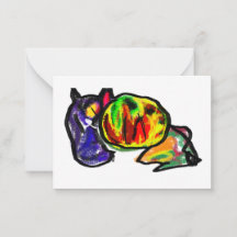 Espera de outono de gato preto