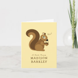 Cartão De Notas Esquilo Crianças Lindas da Floresta