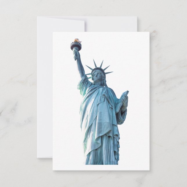 Cartão De Notas Estátua da liberdade (Frente)