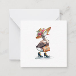 Cartão De Notas Estilo de Cartão-Postal Glorioso para Ganso