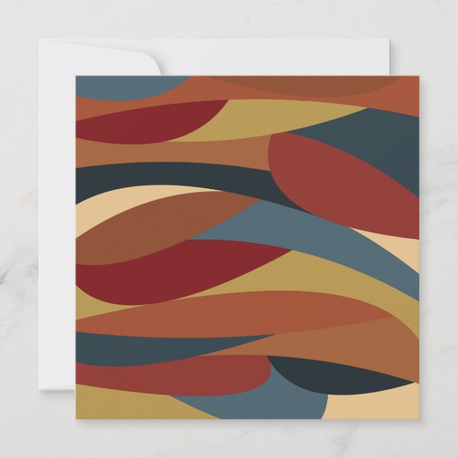 Cartão De Notas Estilo de Vidro Geométrico Opaco Abstrato (Frente)