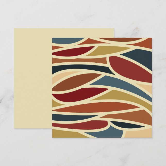 Cartão De Notas Estilo de Vidro Geométrico Opaco Design (Frente/Verso)