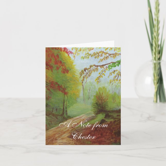 Cartão De Notas Estrada do diafragma (Frente)