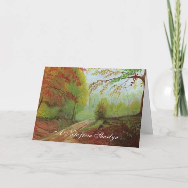 Cartão De Notas Estrada do diafragma (Frente)