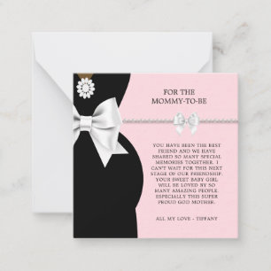 Cartão De Notas Etiqueta de Presente do Tema da Tiffany, Rico Rosa