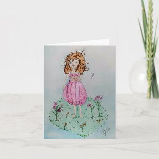 Cartão De Notas Eu adoro flores de cone