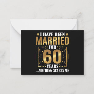 Cartão De Notas Eu sou casado por 60 anos 60º casamento