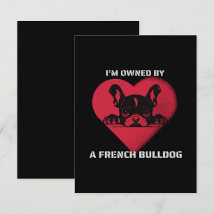 Cartão De Notas Eu sou possuído por um Bulldog Francês