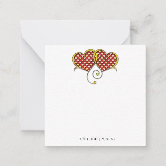 Cartão De Notas Eu Te Amo, Anote Design (Frente)