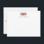 Cartão De Notas Eucalyptus Pine Anemone Floral Molercolor<br><div class="desc">Cartão de Nota Floral de Cor de Água Floral do Anemone do Pinho Eucalyptus Rosa Vermelho Você pode personalizar facilmente a cor do texto com a ferramenta 'Personalizar' ou sentir-se à vontade para me contactar.</div>
