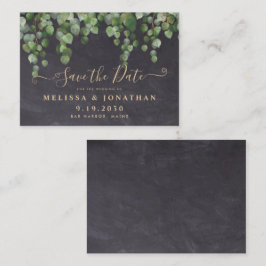 Cartão De Notas Eucalyptus Weding Em Orçamento Russo Salvar A Data