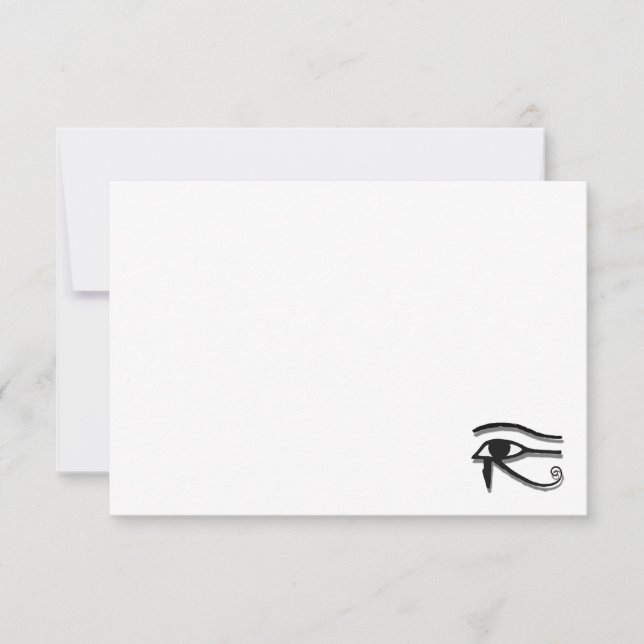 Cartão De Notas Eye Of Horus Egyptian Symbol Custom Blank (Frente)