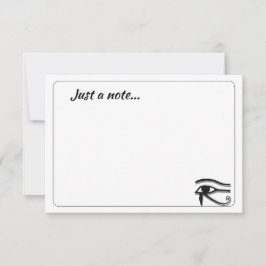 Cartão De Notas Eye Of Horus Egyptian Symbol Custom Just a Note