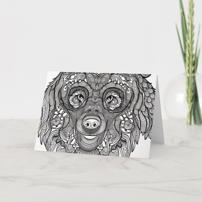 Cartão De Notas Face do Urso (Frente)