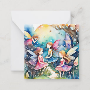 Cartão De Notas Fadas mágicas da Fairyland