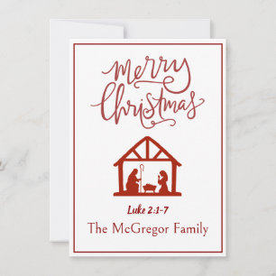 Cartão De Notas Família ou nome comercial Natividade Feliz Natal