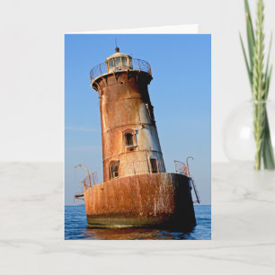 Cartão De Notas Farol da Ilha Sharps (Baía de Chesapeake)