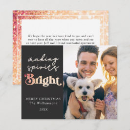 Cartão De Notas Fazer Espirita Foto Personalizada Brilhante Natal