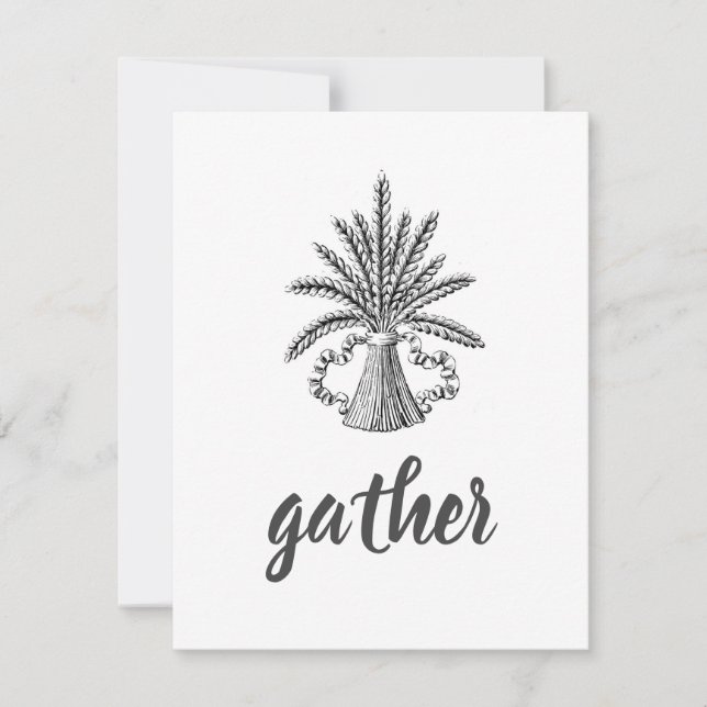 Cartão De Notas Feixe de Trigo (Frente)