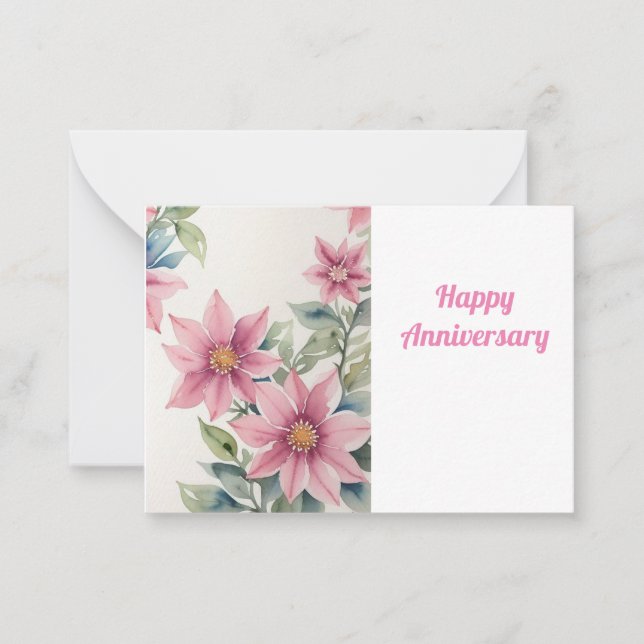 Cartão De Notas Feliz aniversário (Frente)