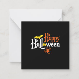 Cartão De Notas Feliz Aniversário de Halloween