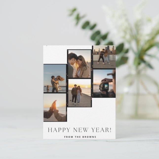 Cartão De Notas Feliz ano novo Da Carte Browns (Em pé/Frente)