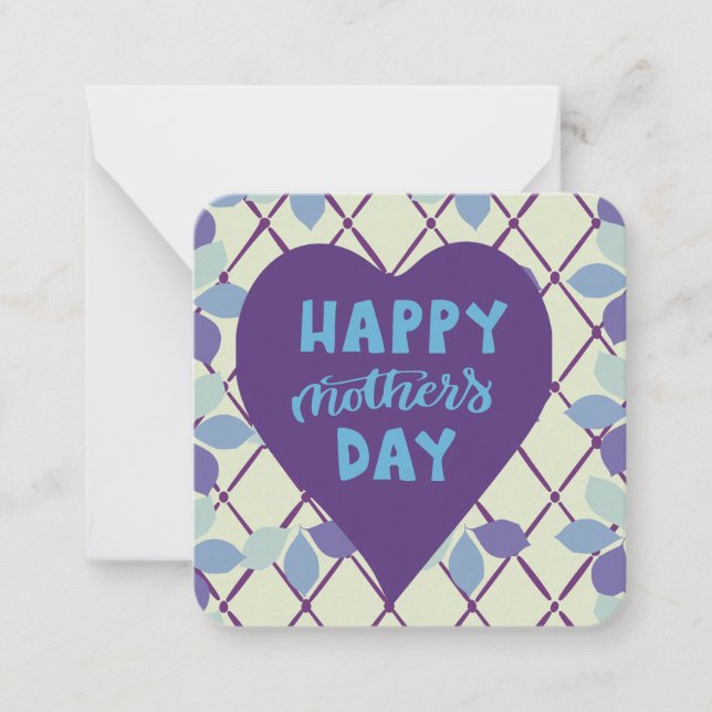 Cartão De Notas Feliz dia das mães  (Frente)