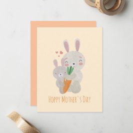 Cartão De Notas Feliz Dia das Mães Saltitante