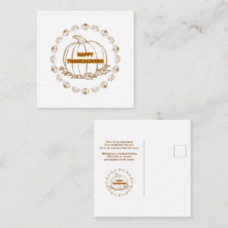 Cartão De Notas feliz dia de Ação de Graças