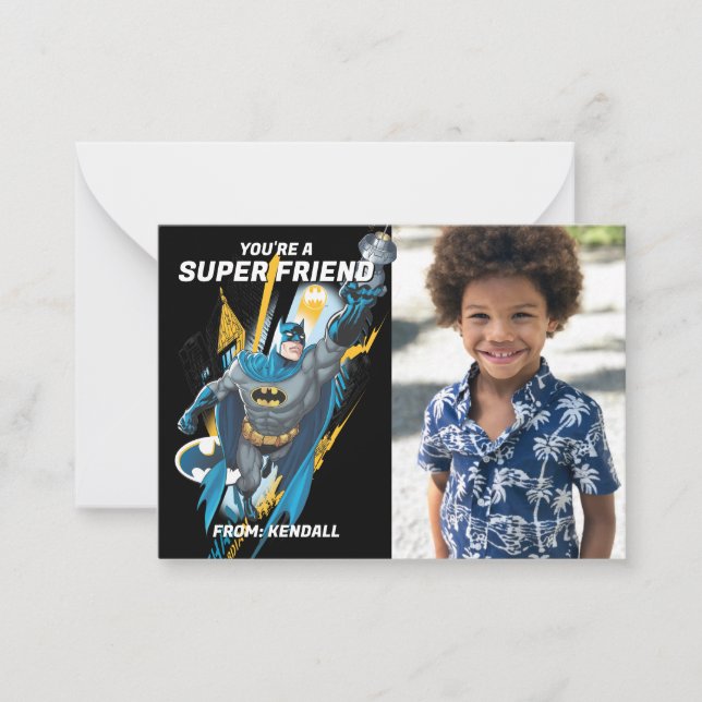 Cartão De Notas Feliz dia de os namorados Batman (Frente)