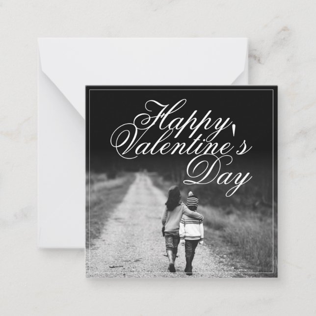 Cartão De Notas Feliz dia de os namorados - lado a lado (Frente)