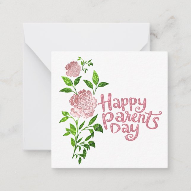 Cartão De Notas Feliz Dia dos Pais (Frente)