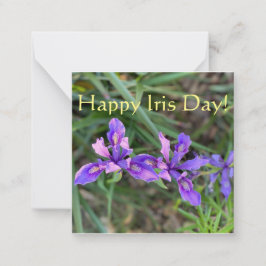Cartão De Notas Feliz Dia Íris!
