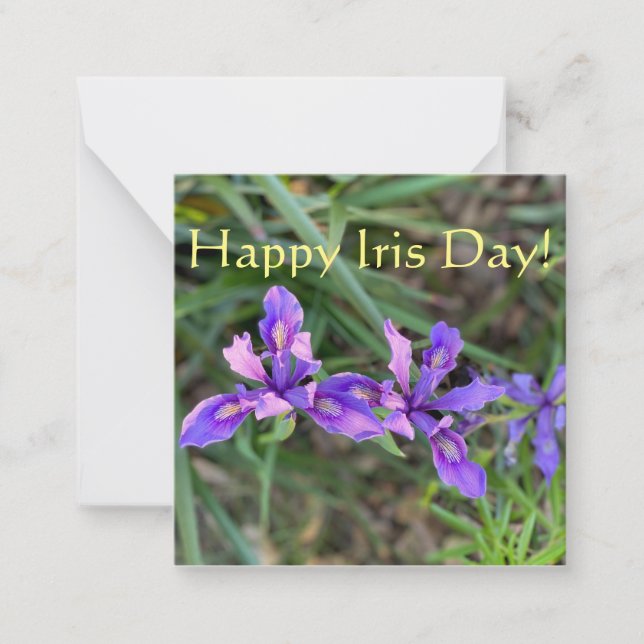 Cartão De Notas Feliz Dia Íris! (Frente)