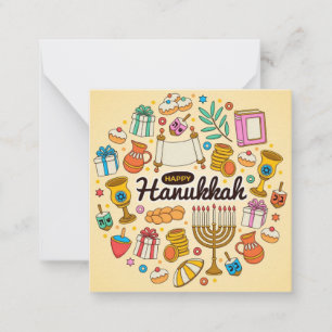 Cartão De Notas Feliz Hanukkah