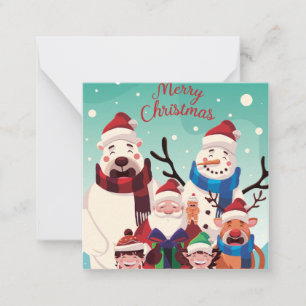 Cartão De Notas Feliz Natal