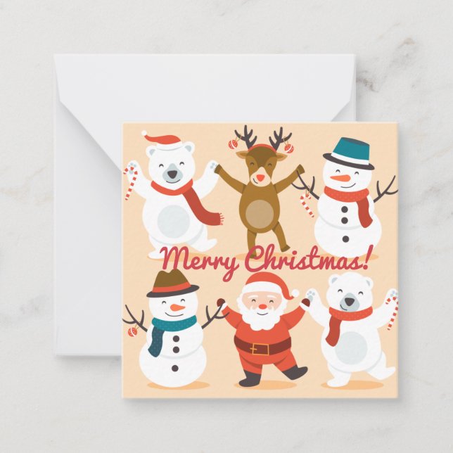 Cartão De Notas Feliz Natal (Frente)