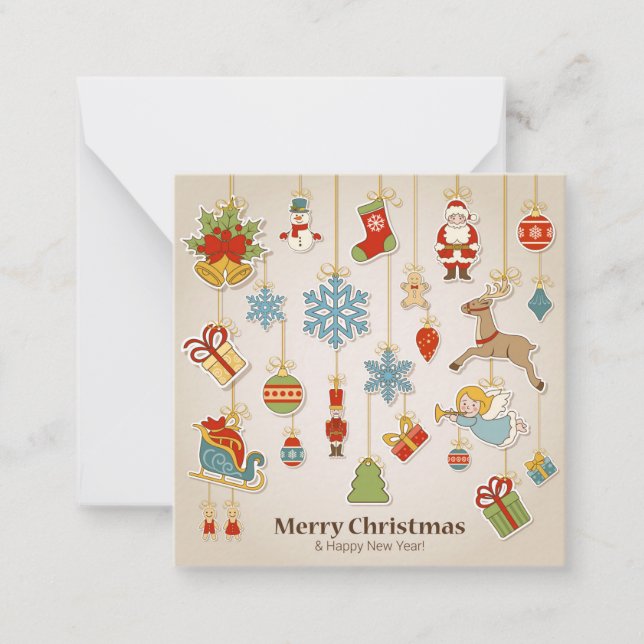 Cartão De Notas Feliz Natal (Frente)