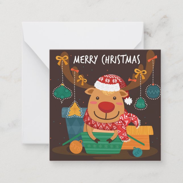 Cartão De Notas Feliz Natal (Frente)