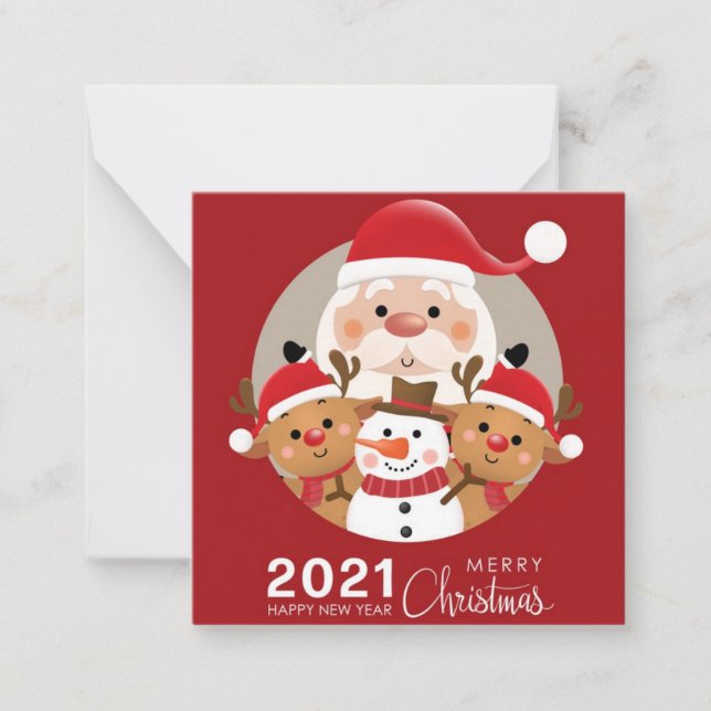 Cartão De Notas Feliz Natal (Frente)