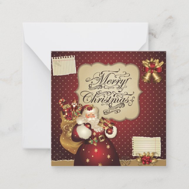 Cartão De Notas Feliz Natal (Frente)
