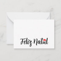 Feliz Natal com um touca do Papai Noel