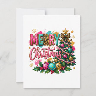 Cartão De Notas Feliz Natal Elegante