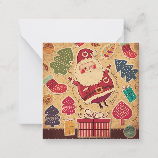 Cartão De Notas Feliz Natal/Feriados Felizes (Frente)