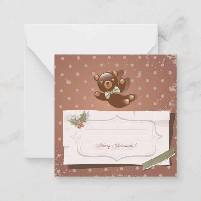 Cartão De Notas Feliz Natal/Férias Felizes (Frente)