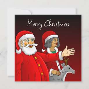 Cartão De Notas Feliz Natal Papai Noel