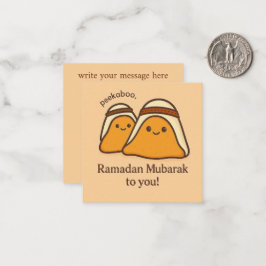 Cartão De Notas Feliz Ramadan Mubarak Para Você