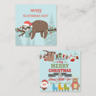 Cartão De Notas Feliz Slothmas