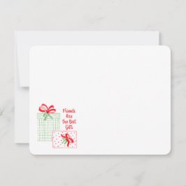 Cartão De Notas Feriados em Watercolor são os melhores presentes F