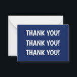 Cartão De Notas Festa de aniversário do miúdo Azul Obrigado<br><div class="desc">Crie a Festa de aniversário do seu próprio filho Azul Obrigado Cartão Nota! Você pode personalizar ainda mais este design selecionando o link "Editar detalhes",  se desejar.</div>